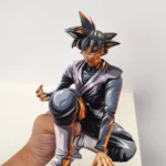25CM  2d comic color Dragonball figure repaint-goku-black