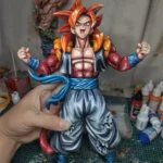 28CM  2d comic color Dragon Ball figure repaint-Gogeta-ssj4-super