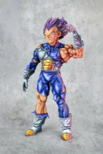 40CM  2D Painting 2D DRAGONBALL figure repaint vegeta god of destruction - Image 2