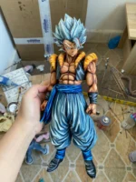28CM 2d comic color Dragon ball figure repaint-Gogeta-stand - Image 2