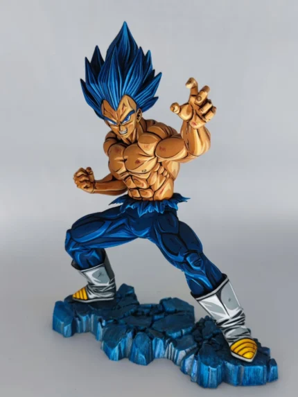 25CM 2d comic color Dragonball figure repaint-vegeta-fighting position