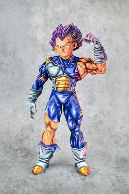 40CM  2D Painting 2D DRAGONBALL figure repaint vegeta god of destruction