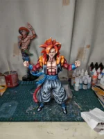 28CM  2d comic color Dragon Ball figure repaint-Gogeta-ssj4-super - Image 5