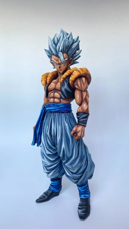 28CM 2d comic color Dragon ball figure repaint-Gogeta-stand