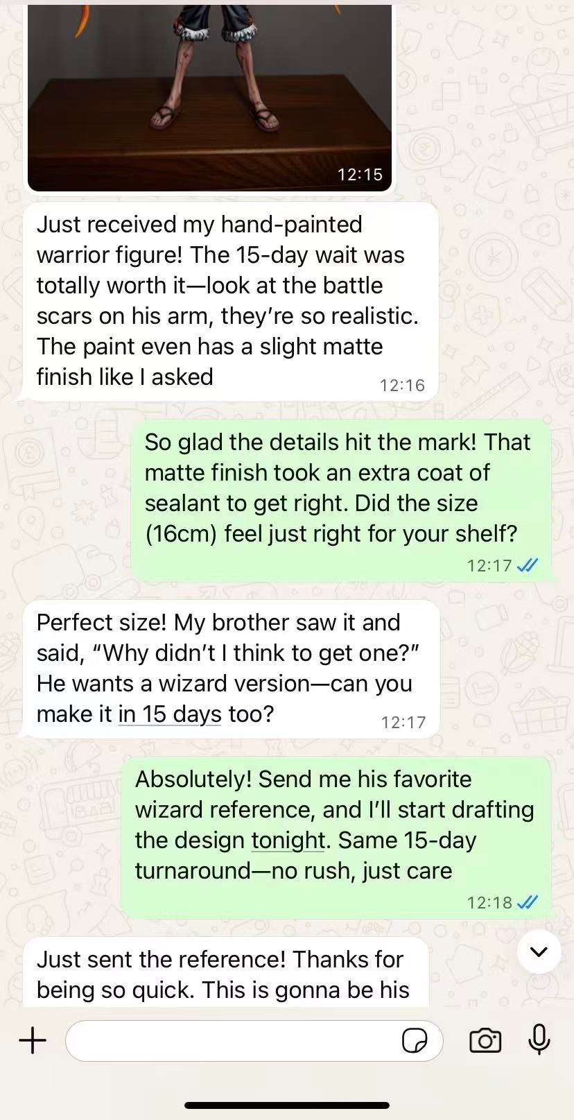 Professional 3D modeling and hand-painting service for custom statues and artistic model