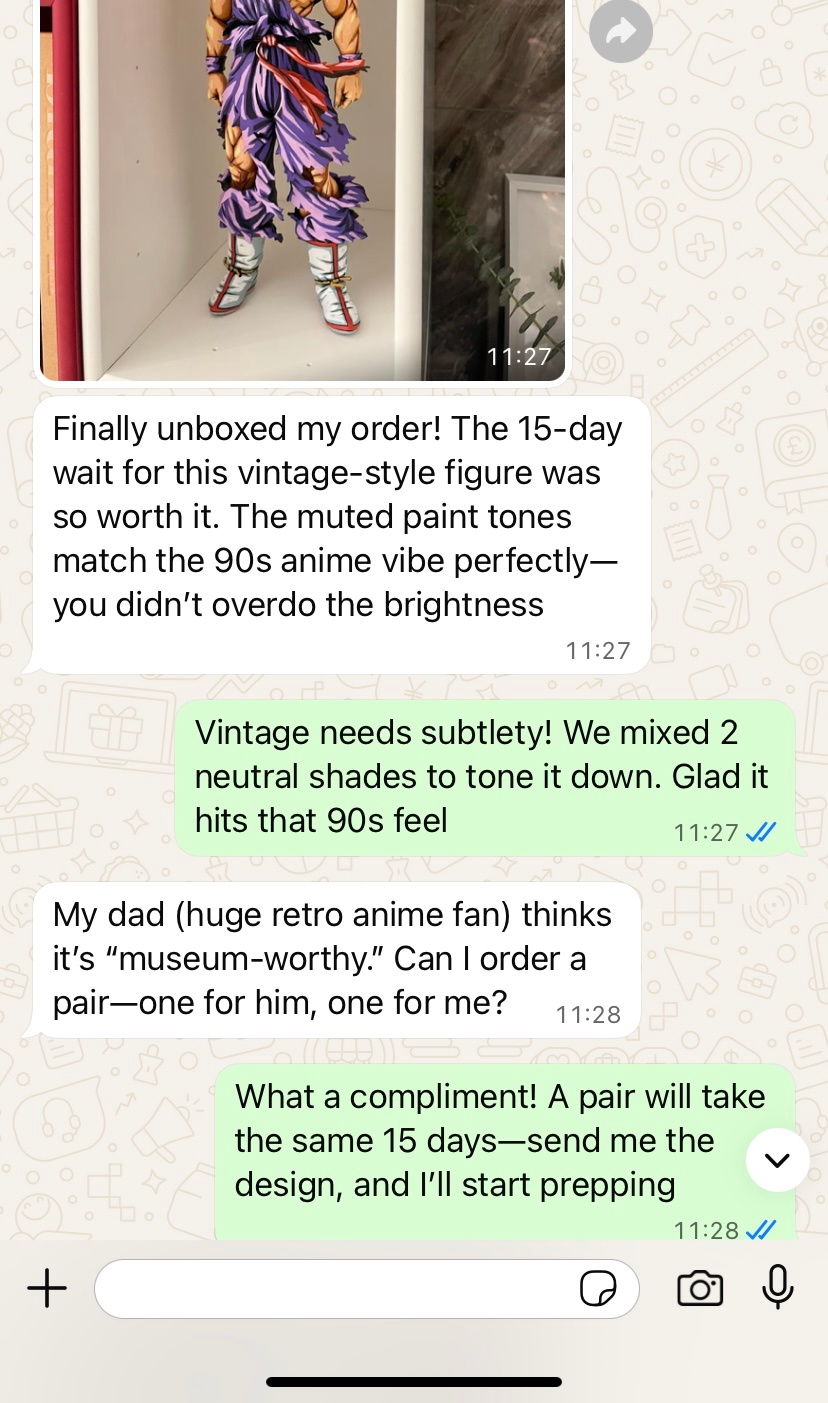 Professional 3D modeling and hand-painting service for custom statues and artistic model